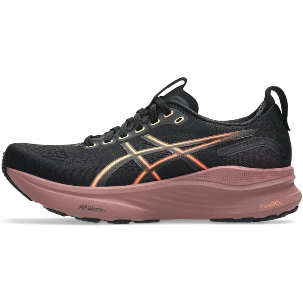 image:imageASICS Womens GelKayano 32 Running ShoesBlackDark Currant