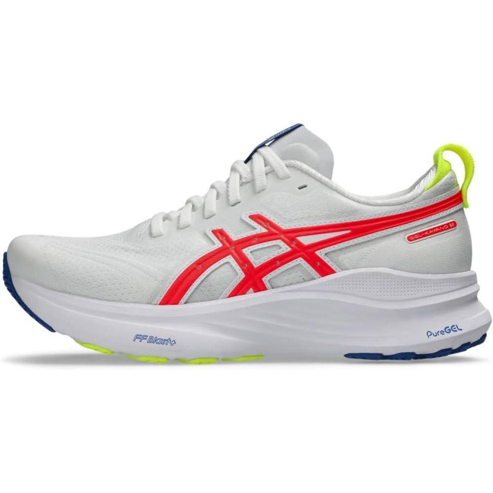 image:imageASICS Womens GelKayano 32 Running ShoesWhiteFlash Coral