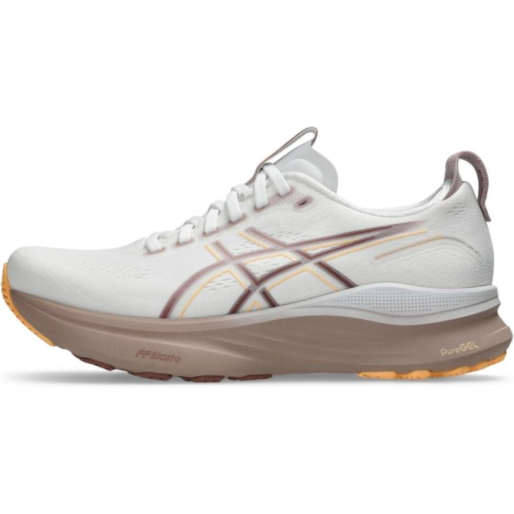 image:imageASICS Womens GelKayano 32 Running ShoesWhiteOrange Glow