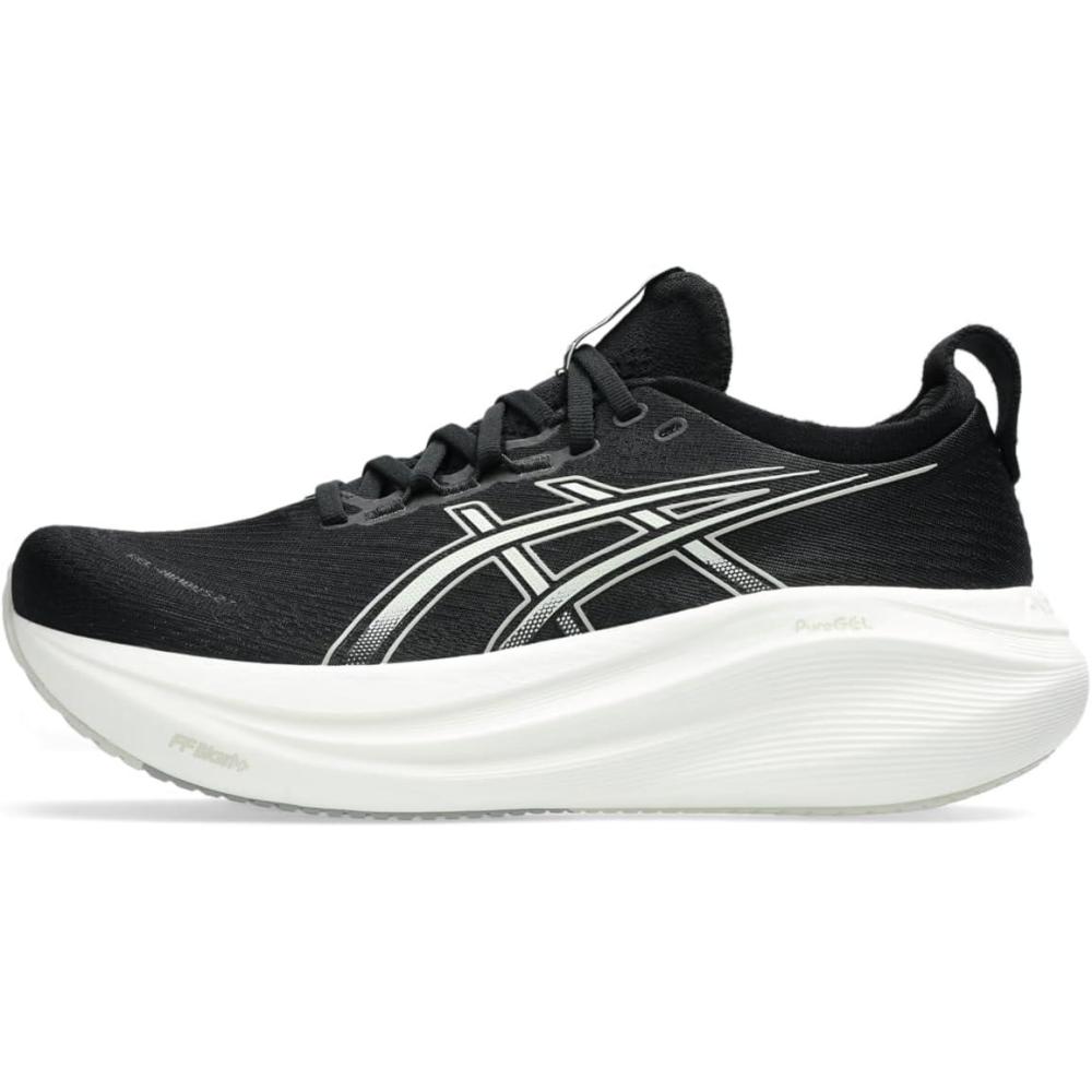 image:imageASICS Womens GelNimbus 27 Running ShoesBlackLake Grey