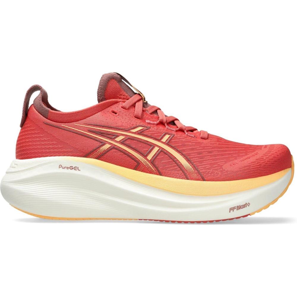 image:imageASICS Womens GelNimbus 27 Running ShoesDark Pink Clay Orange Glow