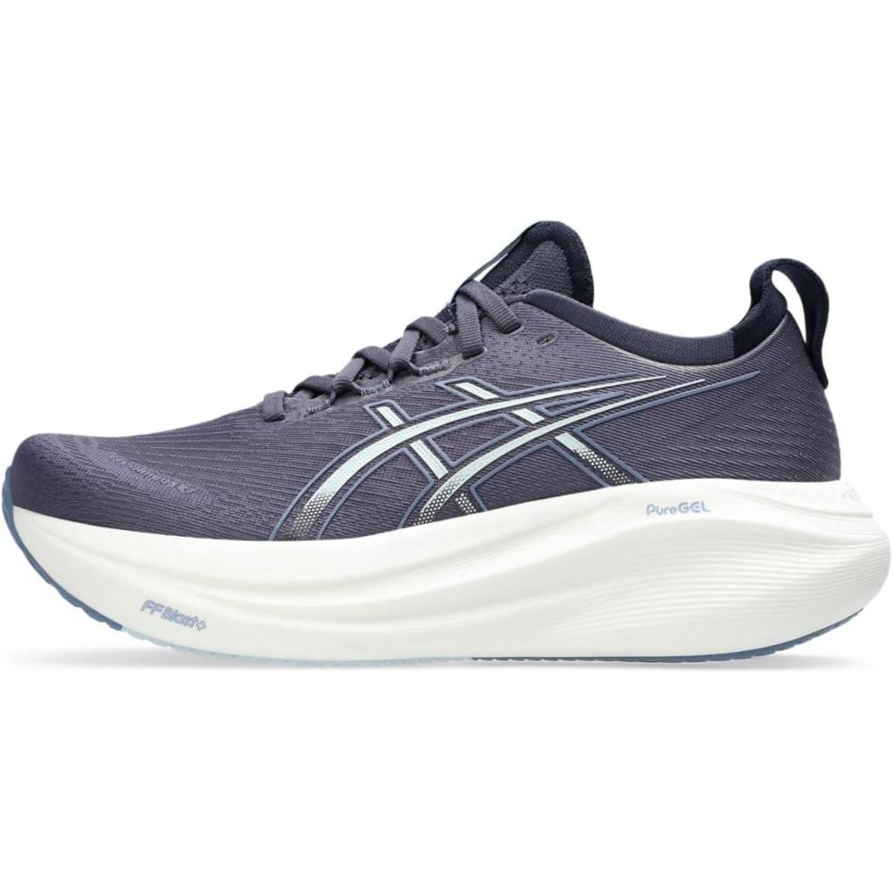 image:imageASICS Womens GelNimbus 27 Running ShoesIndigo FogCool Grey