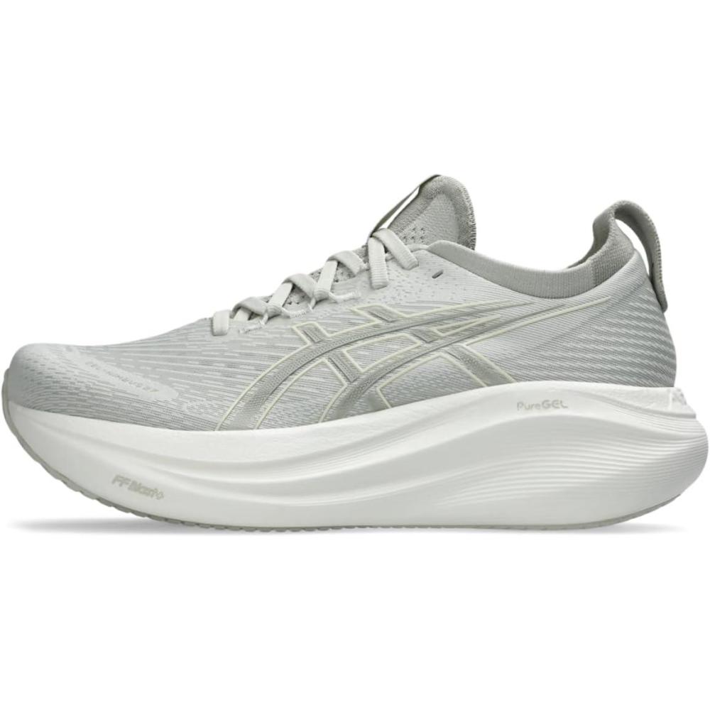 image:imageASICS Womens GelNimbus 27 Running ShoesLake GreyWhite Sage