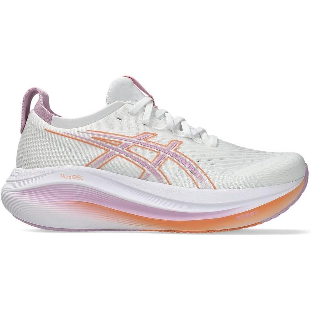 image:imageASICS Womens GelNimbus 27 Running ShoesWhite Light Ube 1012b753 101