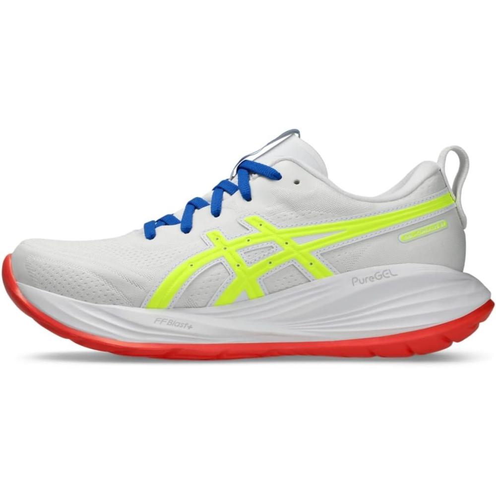 image:imageASICS Womens GelNimbus 27 Running ShoesWhiteSafety Yellow