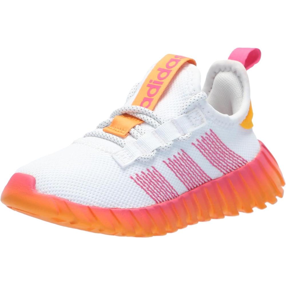 image:imageAdidas UnisexChild Kaptir FlowWhitePulse MagentaCrew Orange