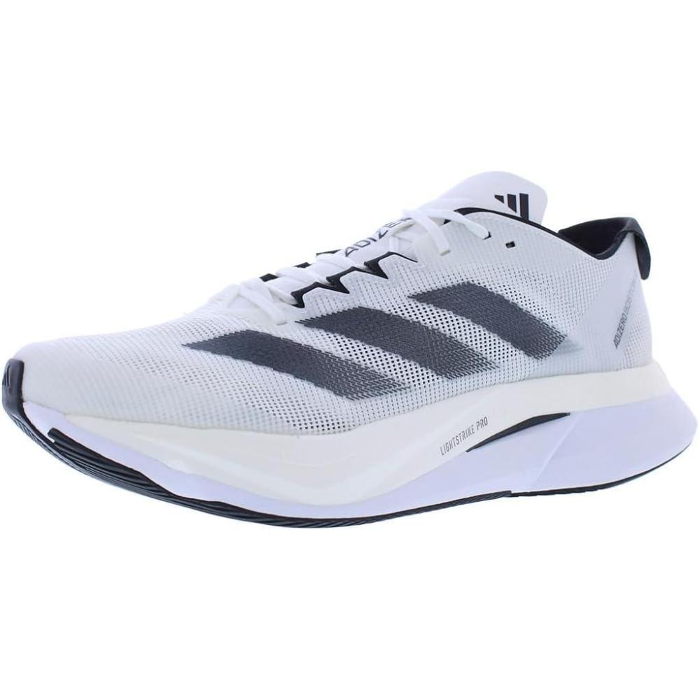 image:imageAdidas Womens Adizero Boston 12 WPure WhiteCore BlackNight MetallicWhite
