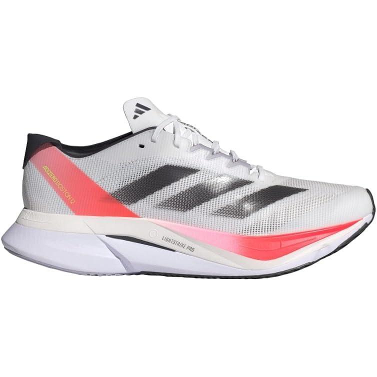 image:imageAdidas Womens Adizero Boston 12 WWhiteAurora MetSolar Red
