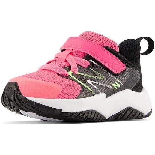 image:imageNew Balance Kids Rave Run V2 Hook and LoopNeon PinkPhantomBleached Lime Glo