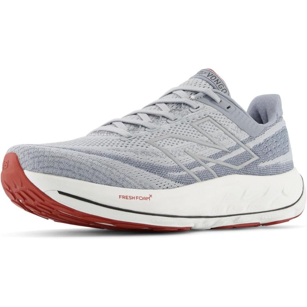 image:imageNew Balance Mens Fresh Foam X Vongo V6Aluminum GreyBrick Red