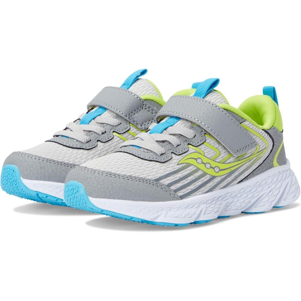 image:imageSaucony Kids Wind 30 Alternative ClosureGreyGreen