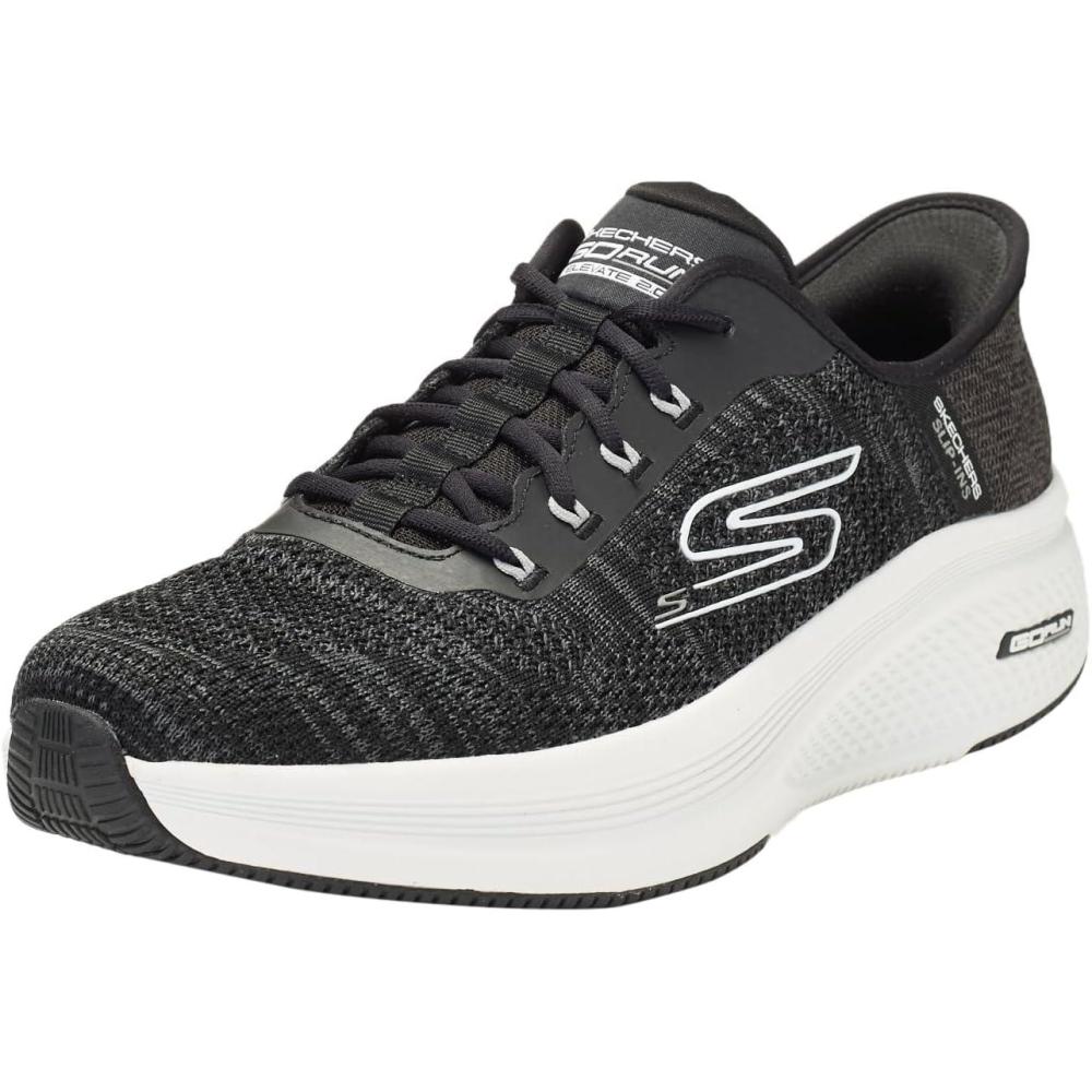 image:imageSkechers Mens Skechers Hands Free Slipins Go Run Elevate 20 Steady MotionBlackWhite