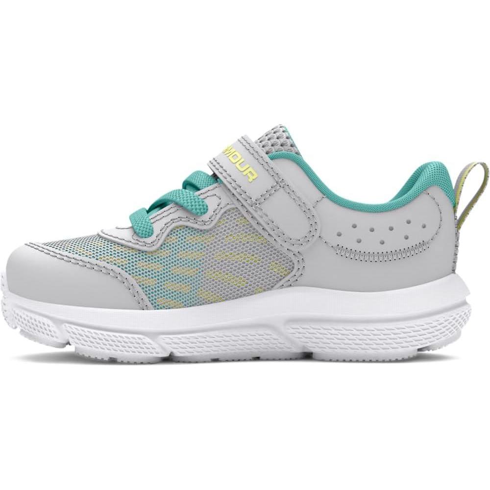 image:imageUnder Armour Boys Infant Assert 10 Alternate Closure102 Halo GrayRadial TurquoiseSonic Yellow
