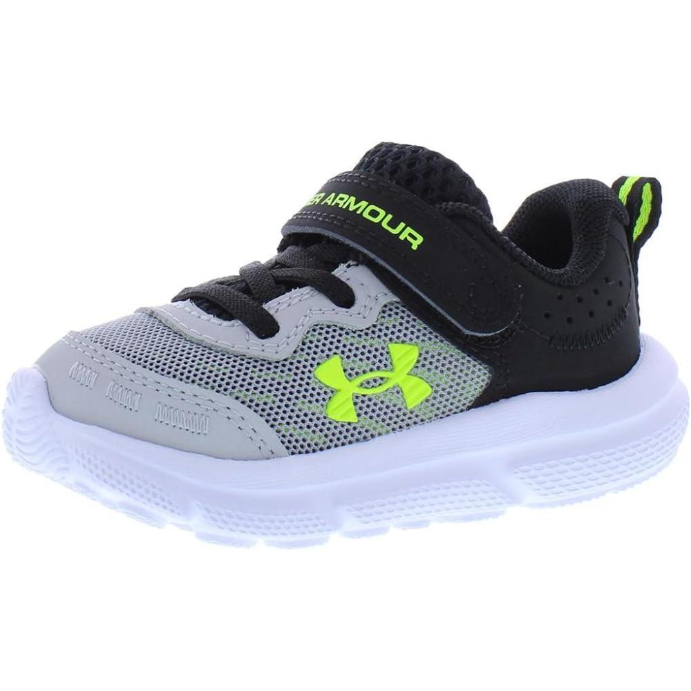 image:imageUnder Armour Boys Infant Assert 10 Alternate ClosureMod GreyBlackHigh Vis Yellow