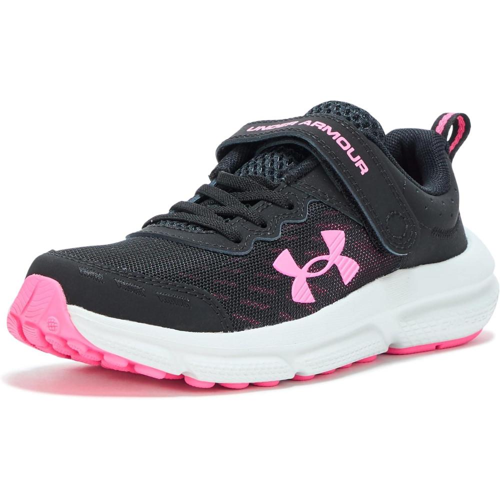 image:imageUnder Armour Girls Pre School Assert 10 Alternate Closure003 BlackAero PinkAero Pink