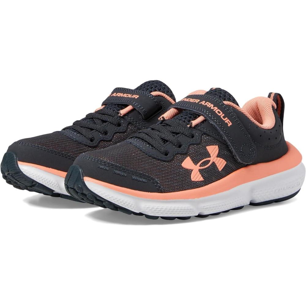 image:imageUnder Armour Girls Pre School Assert 10 Alternate Closure103 AnthraciteWhiteFlare Orange
