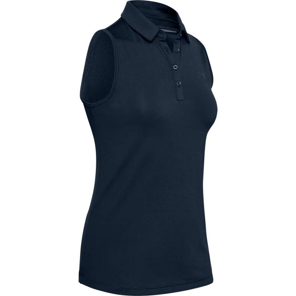 image:imageUnder Armour Womens Zinger Sleeveless Golf PoloAcademy Blue 408Academy Blue