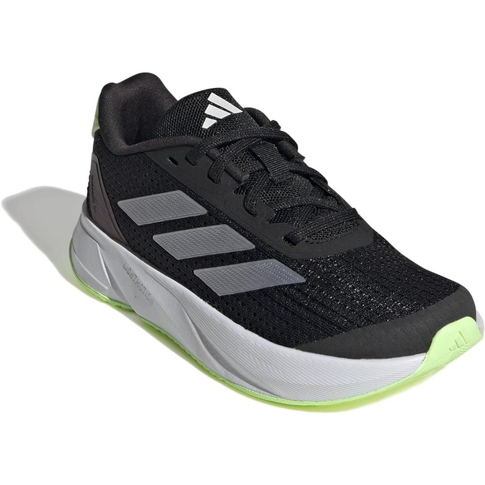 image:imageadidas Kids Boys Duramo Sl2 Lace Up Sneakers Shoes Casual BlackBlackZero MetallicGreen Spark
