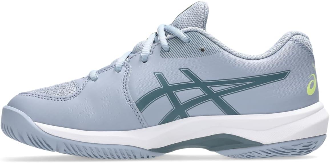 image:imageASICS Kids GelGame Grade School Tennis ShoesGrey BlueIronclad
