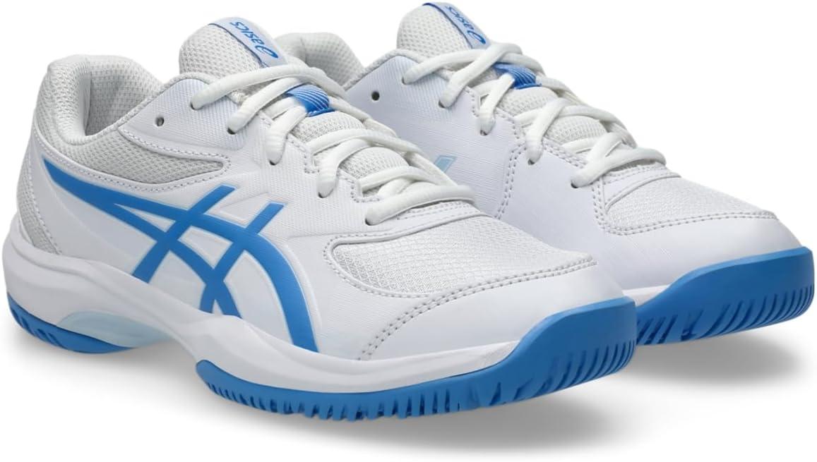 image:imageASICS Kids GelGame Grade School Tennis ShoesWhiteBlue Coast