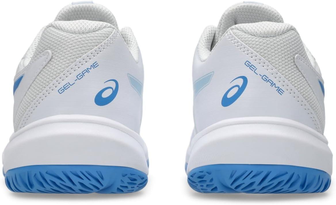 image:imageASICS Kids GelGame Grade School Tennis ShoesWhiteBlue Coast