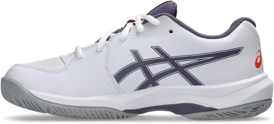 image:imageASICS Kids GelGame Grade School Tennis ShoesWhiteGreyish Purple