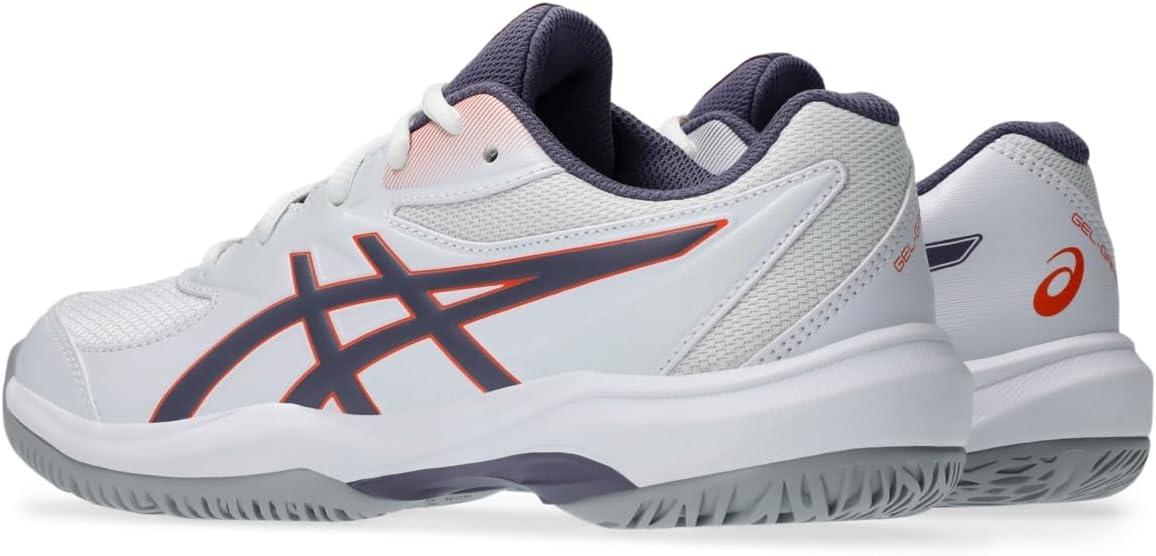 image:imageASICS Kids GelGame Grade School Tennis ShoesWhiteGreyish Purple