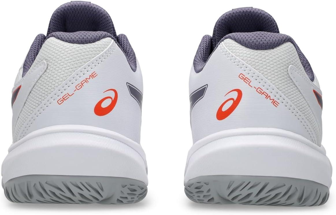 image:imageASICS Kids GelGame Grade School Tennis ShoesWhiteGreyish Purple