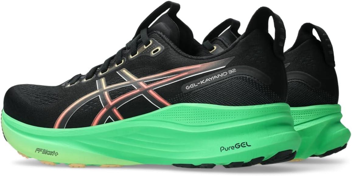 image:imageASICS Mens GelKayano 32 Running ShoesBlackVital Green