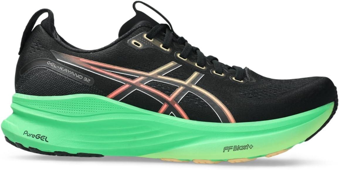 image:imageASICS Mens GelKayano 32 Running ShoesBlackVital Green
