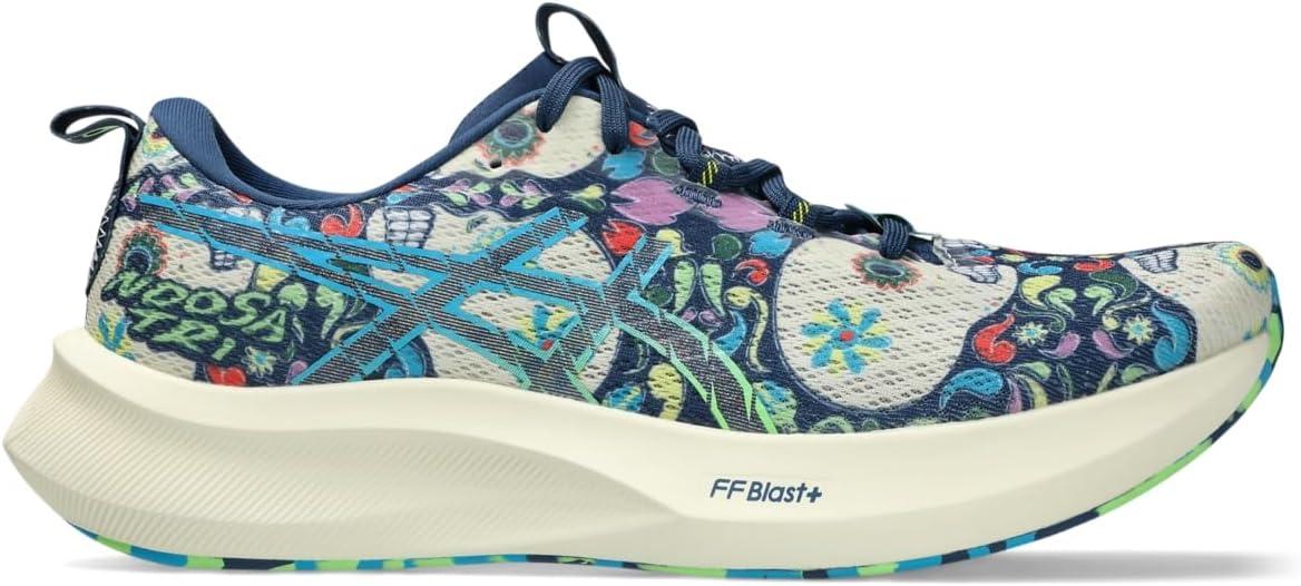 image:imageASICS Mens Noosa TRI 16 Running ShoesMidnight BlueLime Burst
