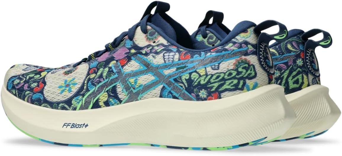 image:imageASICS Mens Noosa TRI 16 Running ShoesMidnight BlueLime Burst