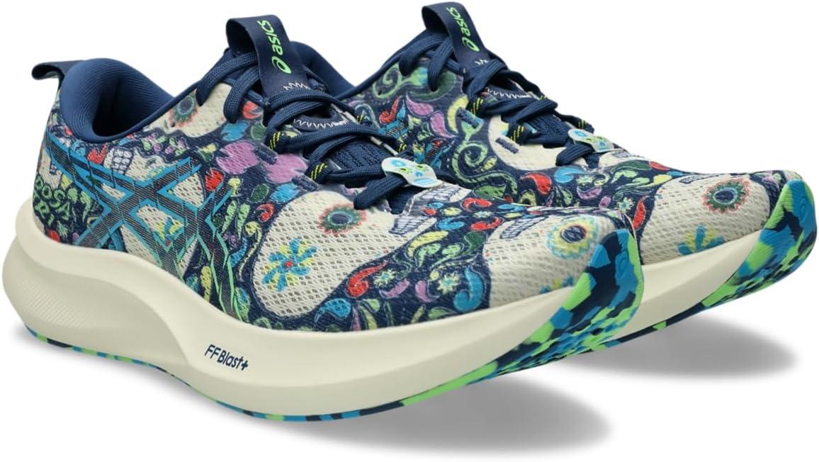 image:imageASICS Mens Noosa TRI 16 Running ShoesMidnight BlueLime Burst