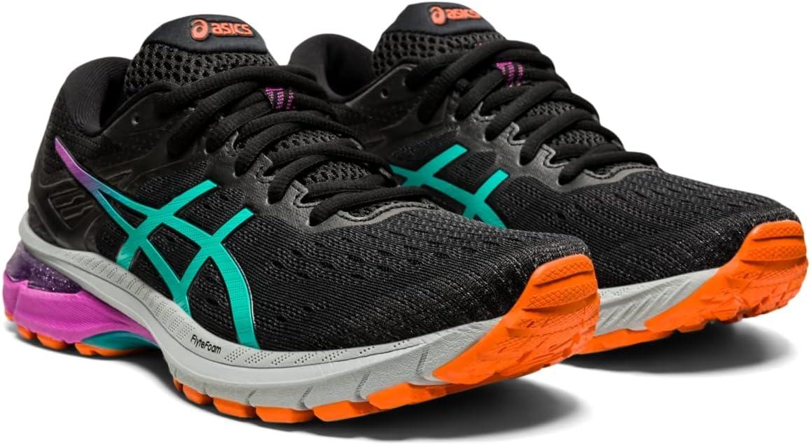 image:imageASICS Womens GT2000 9 Running ShoeBlackBaltic Jewel
