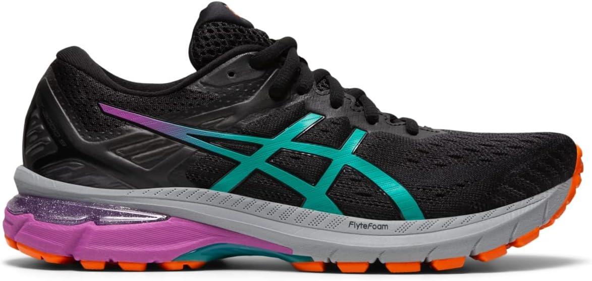 image:imageASICS Womens GT2000 9 Running ShoeBlackBaltic Jewel