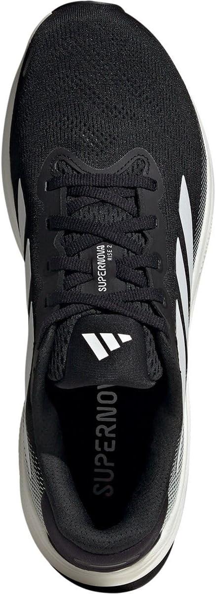 image:imageAdidas Mens Supernova Rise 2 Running ShoesBlackZero MetallicCrystal White