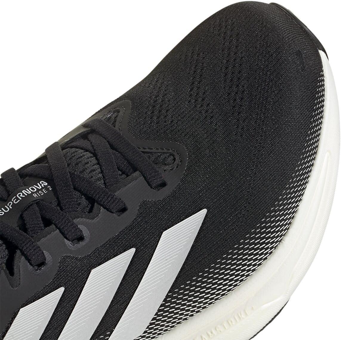 image:imageAdidas Mens Supernova Rise 2 Running ShoesBlackZero MetallicCrystal White