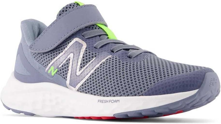 image:imageNew Balance Kids Fresh Foam Arishi V4 Running ShoesArctic GreyPixel GreenTrue Red