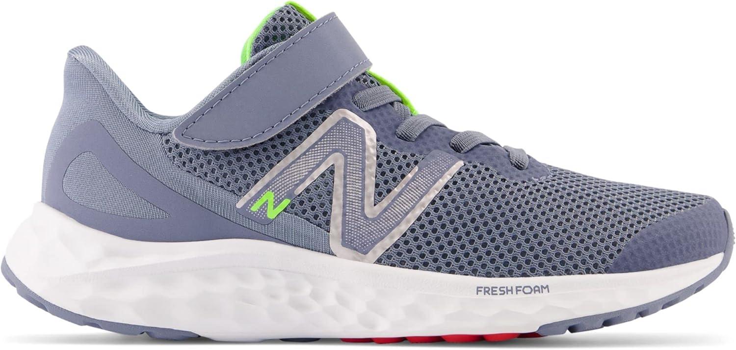 image:imageNew Balance Kids Fresh Foam Arishi V4 Running ShoesArctic GreyPixel GreenTrue Red