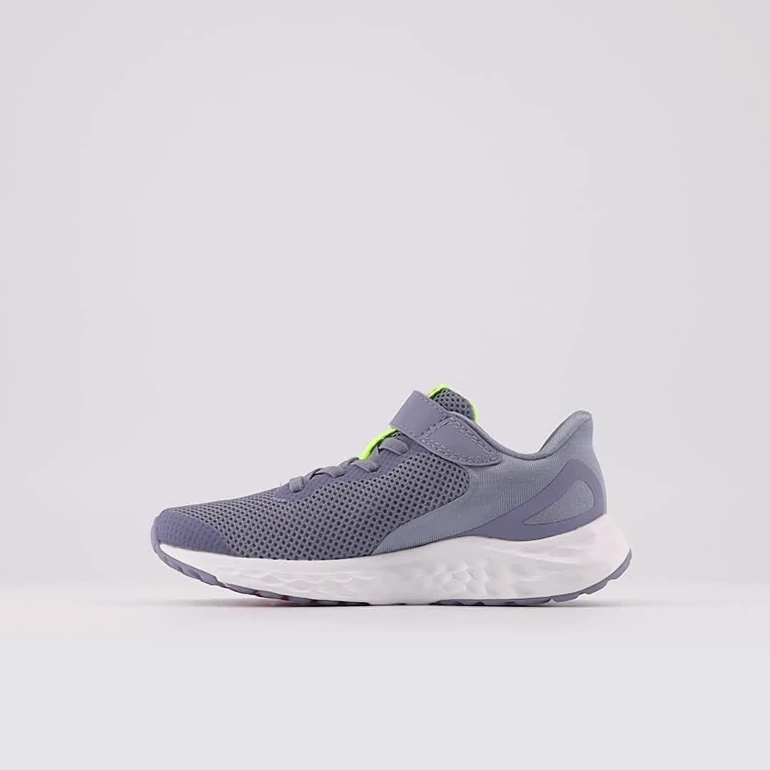image:imageNew Balance Kids Fresh Foam Arishi V4 Running ShoesArctic GreyPixel GreenTrue Red