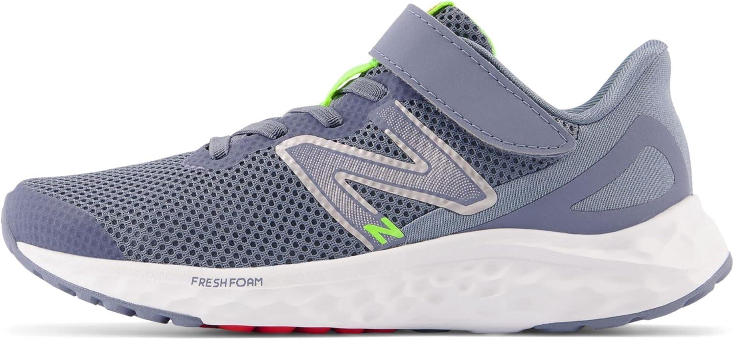 image:imageNew Balance Kids Fresh Foam Arishi V4 Running ShoesArctic GreyPixel GreenTrue Red