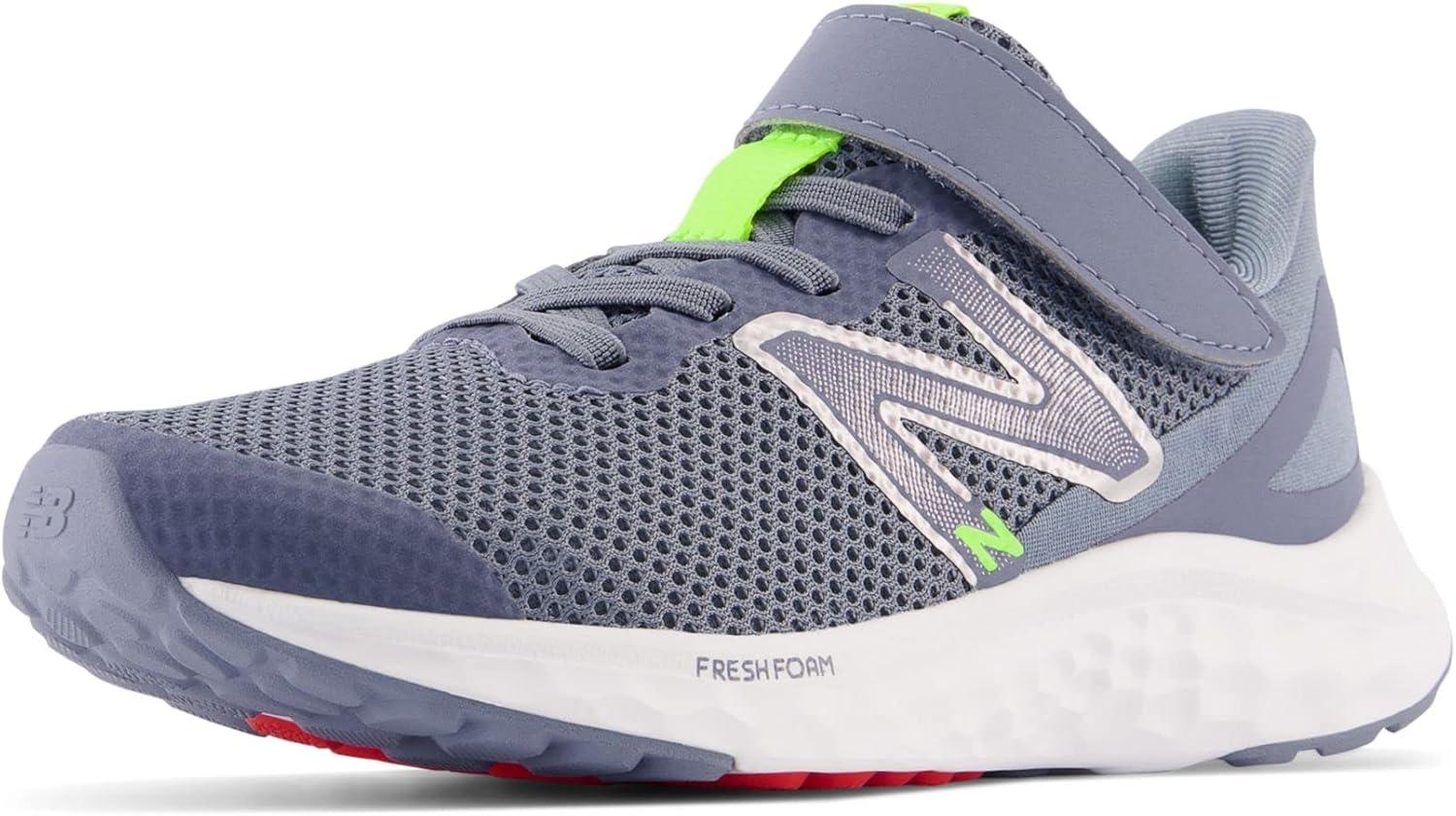 image:imageNew Balance Kids Fresh Foam Arishi V4 Running ShoesArctic GreyPixel GreenTrue Red