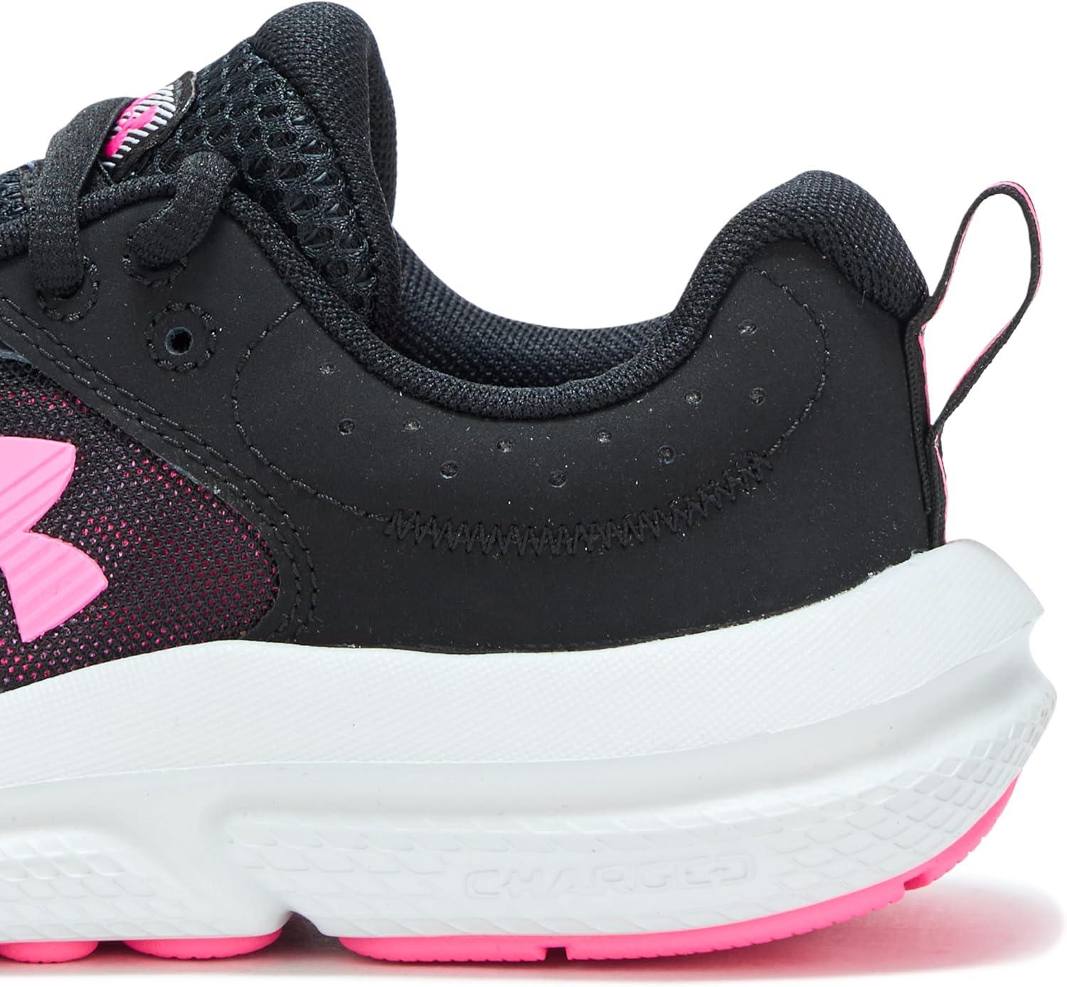 image:imageUnder Armour Girls Assert 10 Running Shoes003 BlackAero PinkAero Pink