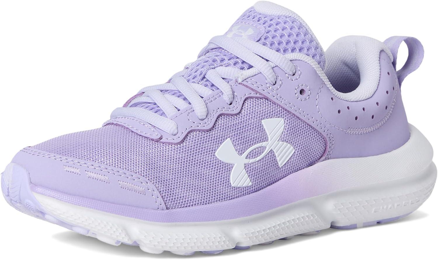 image:imageUnder Armour Girls Assert 10 Running Shoes538 TransparentSalt PurpleWhite