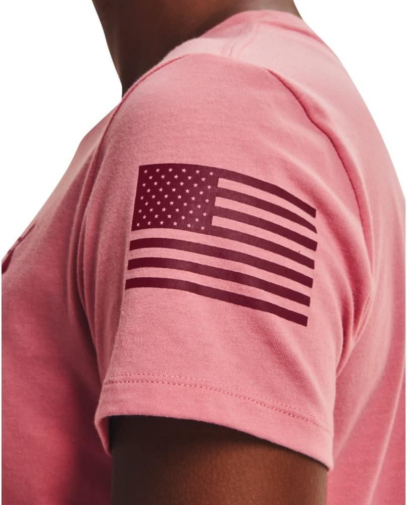 image:imageUnder Armour Womens New Freedom Logo TShirtPink Clay 663League Red