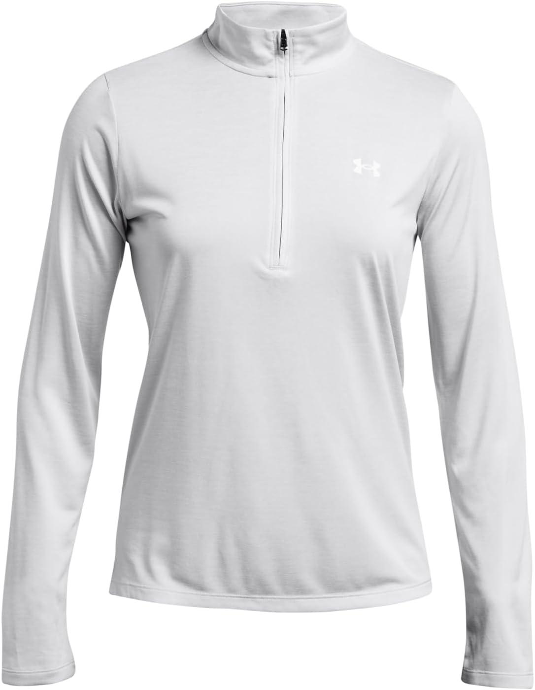 image:imageUnder Armour Womens Tech Twist Quarter Zip014 Halo Gray White