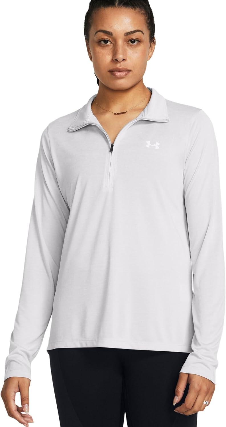 image:imageUnder Armour Womens Tech Twist Quarter Zip014 Halo Gray White