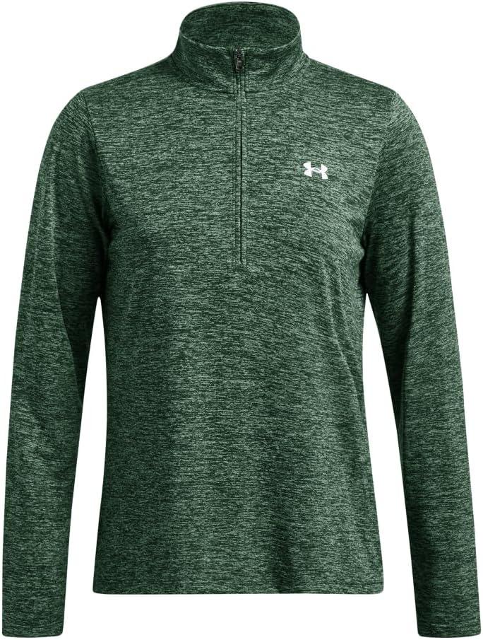 image:imageUnder Armour Womens Tech Twist Quarter Zip301 Forest Green White