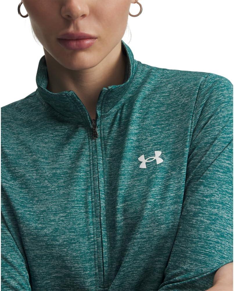 image:imageUnder Armour Womens Tech Twist Quarter Zip338 Rack Green White