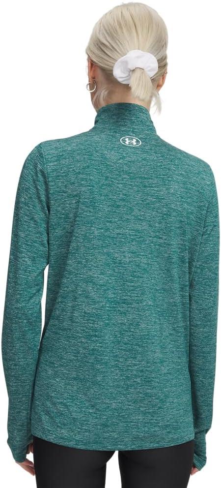image:imageUnder Armour Womens Tech Twist Quarter Zip338 Rack Green White